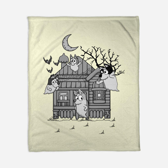 Bluey Haunted House-None-Fleece-Blanket-JamesQJO