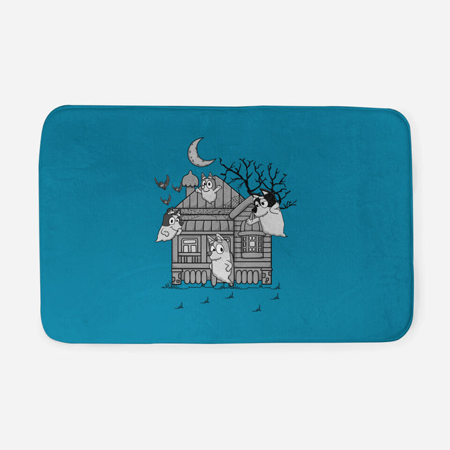 Bluey Haunted House-None-Memory Foam-Bath Mat-JamesQJO