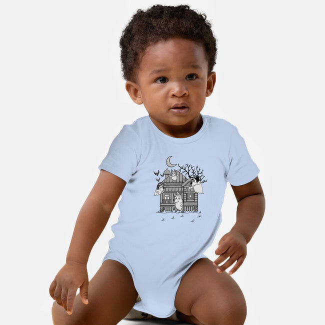 Bluey Haunted House-Baby-Basic-Onesie-JamesQJO