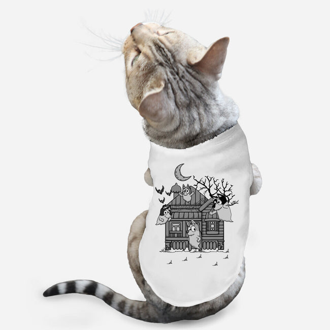 Bluey Haunted House-Cat-Basic-Pet Tank-JamesQJO