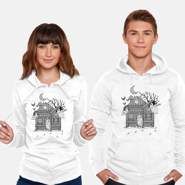 Bluey Haunted House-Unisex-Pullover-Sweatshirt-JamesQJO