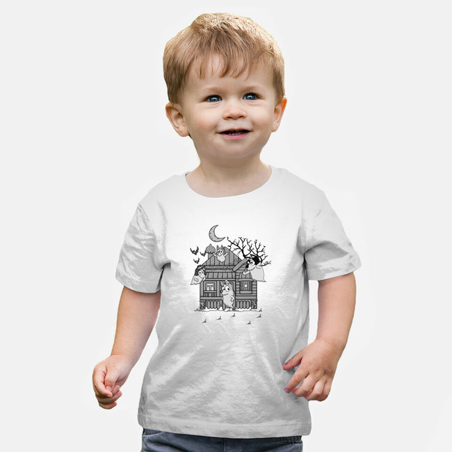 Bluey Haunted House-Baby-Basic-Tee-JamesQJO