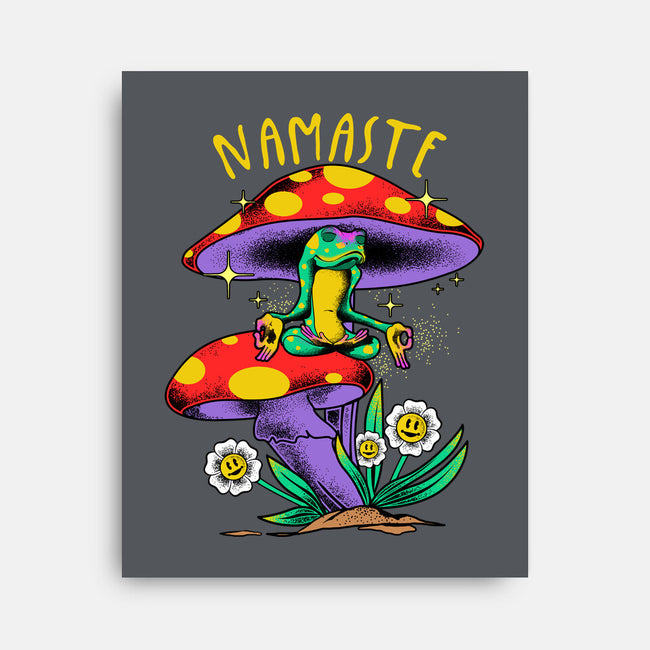 Namaste Meditation-None-Stretched-Canvas-heydale