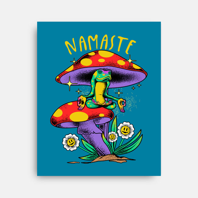 Namaste Meditation-None-Stretched-Canvas-heydale