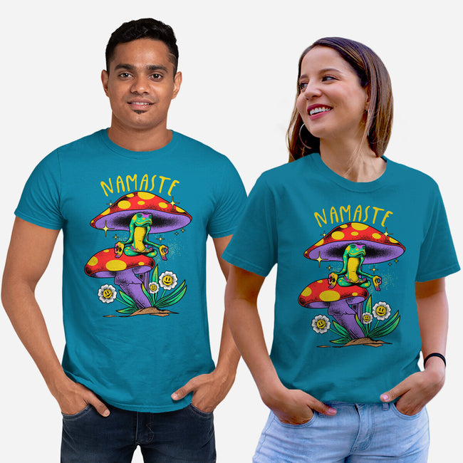 Namaste Meditation-Unisex-Basic-Tee-heydale