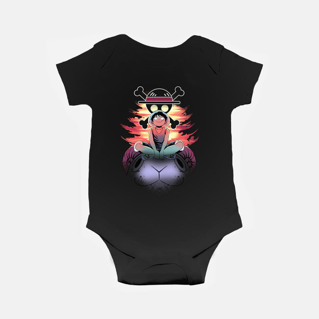 The Future King Of Pirates-Baby-Basic-Onesie-fanfabio