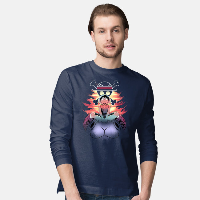 The Future King Of Pirates-Mens-Long Sleeved-Tee-fanfabio