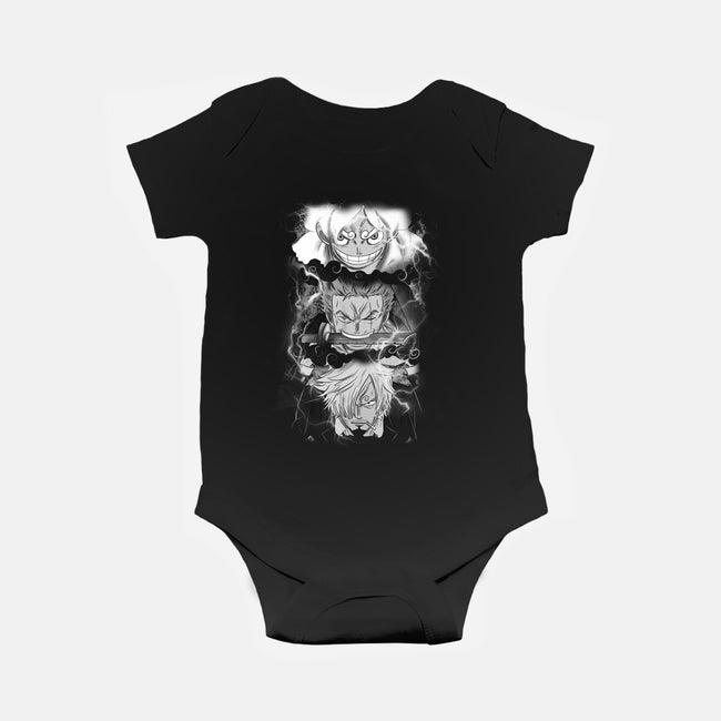 The Monster Trio-Baby-Basic-Onesie-fanfabio