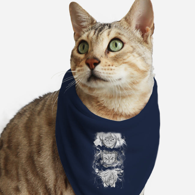 The Monster Trio-Cat-Bandana-Pet Collar-fanfabio