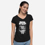 The Monster Trio-Womens-V-Neck-Tee-fanfabio