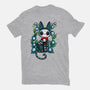 Halloween Skeleton Cat-Youth-Basic-Tee-Vallina84