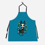 Halloween Skeleton Cat-Unisex-Kitchen-Apron-Vallina84