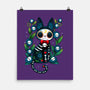 Halloween Skeleton Cat-None-Matte-Poster-Vallina84