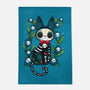 Halloween Skeleton Cat-None-Indoor-Rug-Vallina84