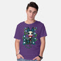 Halloween Skeleton Cat-Mens-Basic-Tee-Vallina84