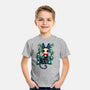 Halloween Skeleton Cat-Youth-Basic-Tee-Vallina84