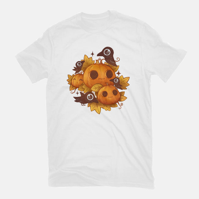 Pumpkins And Crows-Mens-Basic-Tee-ricolaa