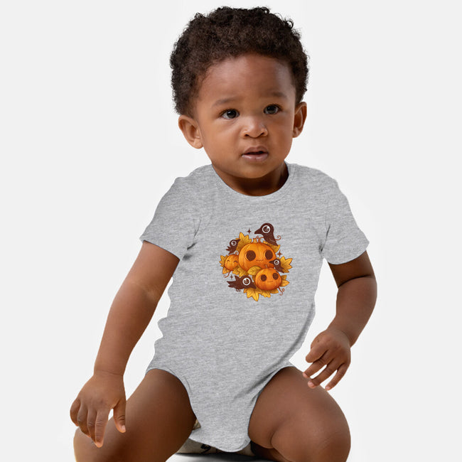 Pumpkins And Crows-Baby-Basic-Onesie-ricolaa