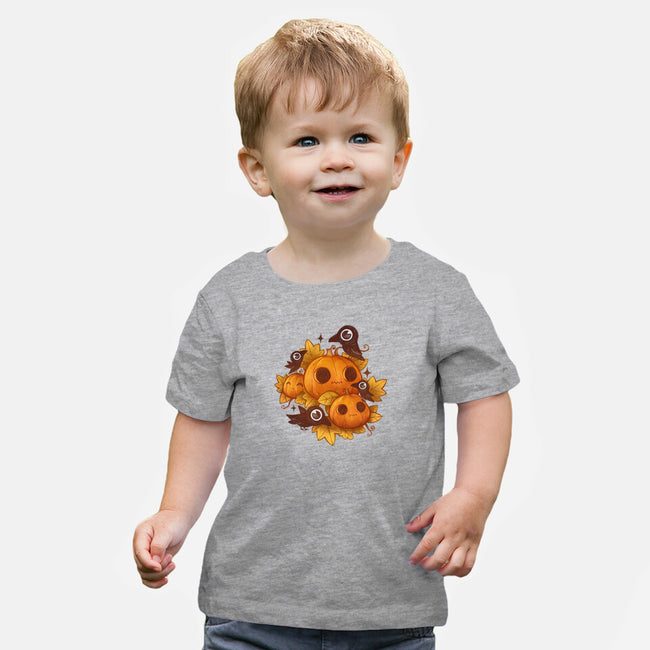 Pumpkins And Crows-Baby-Basic-Tee-ricolaa