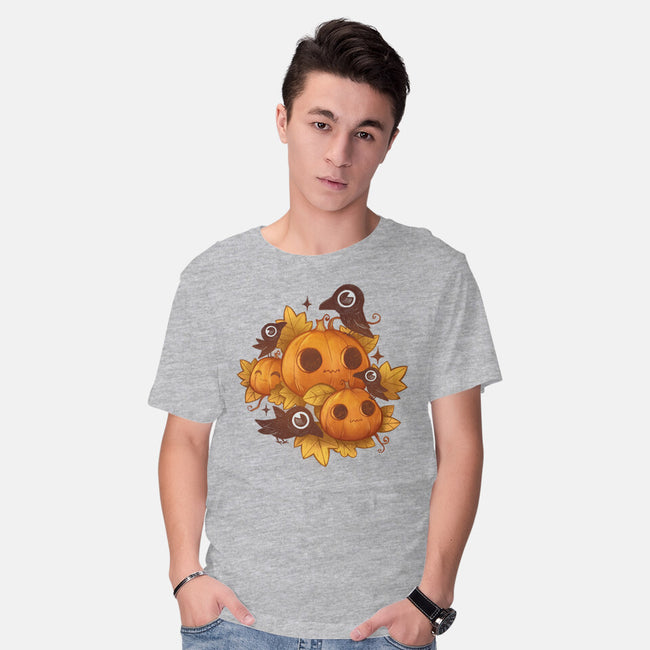 Pumpkins And Crows-Mens-Basic-Tee-ricolaa