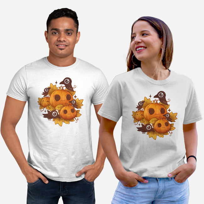 Pumpkins And Crows-Unisex-Basic-Tee-ricolaa