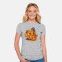 Pumpkins And Crows-Womens-Fitted-Tee-ricolaa