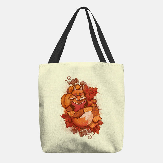 Autumn Reader-None-Basic Tote-Bag-ricolaa