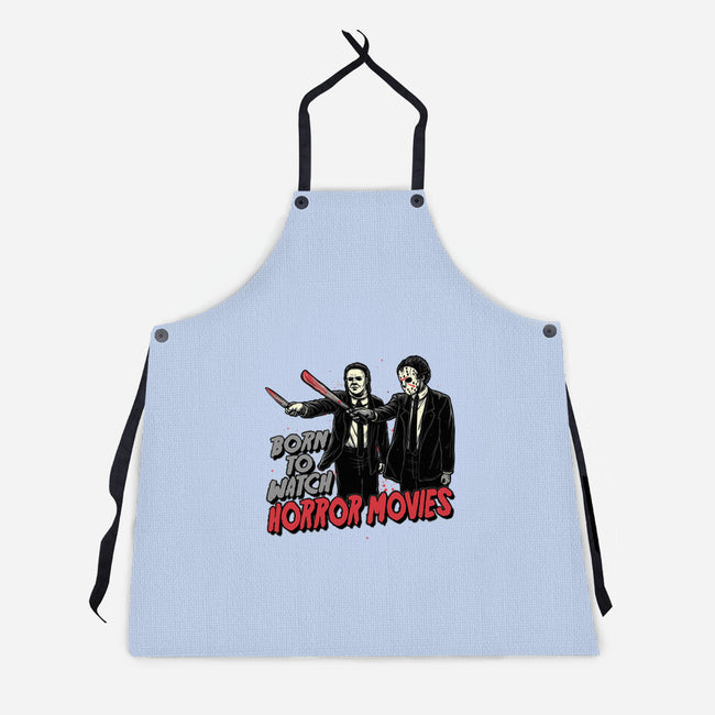 Horror Duo-Unisex-Kitchen-Apron-momma_gorilla