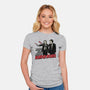 Horror Duo-Womens-Fitted-Tee-momma_gorilla