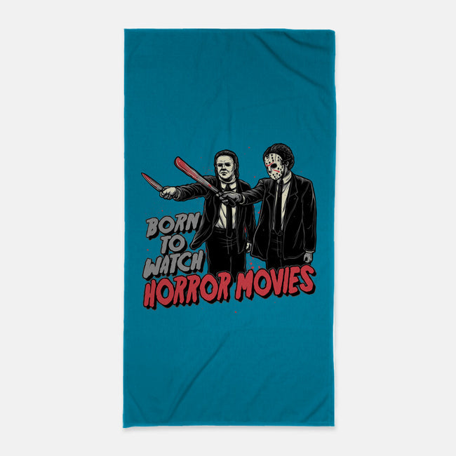 Horror Duo-None-Beach-Towel-momma_gorilla