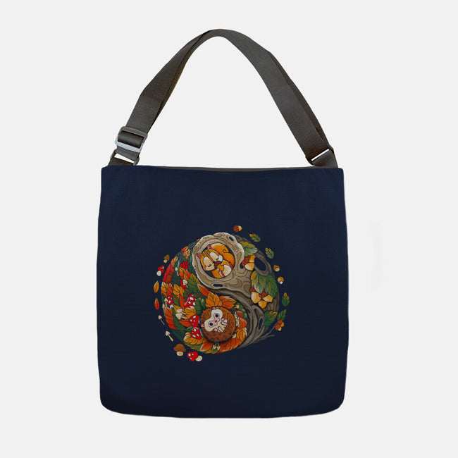 Ying Yang Autumn-None-Adjustable Tote-Bag-Vallina84