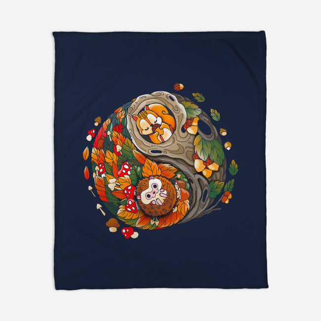 Ying Yang Autumn-None-Fleece-Blanket-Vallina84