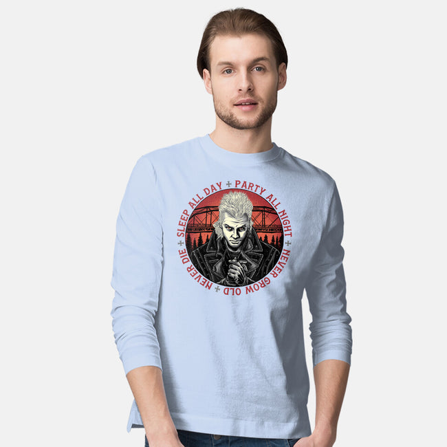 Never Die-Mens-Long Sleeved-Tee-momma_gorilla