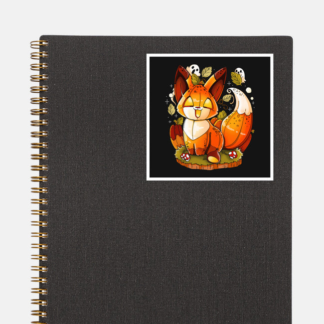 Pumpkin Fox-None-Glossy-Sticker-Vallina84