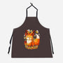 Pumpkin Fox-Unisex-Kitchen-Apron-Vallina84