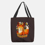 Pumpkin Fox-None-Basic Tote-Bag-Vallina84