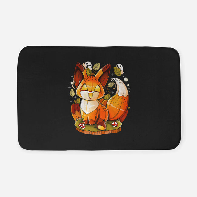 Pumpkin Fox-None-Memory Foam-Bath Mat-Vallina84