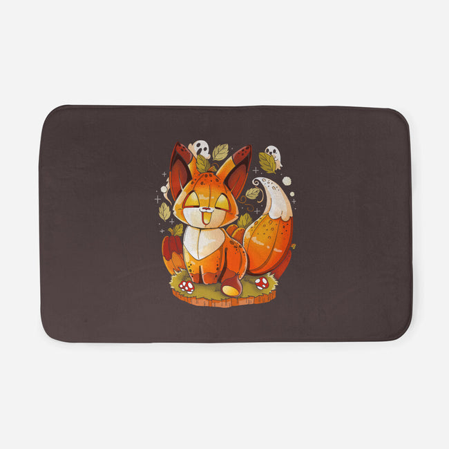 Pumpkin Fox-None-Memory Foam-Bath Mat-Vallina84