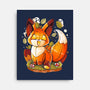 Pumpkin Fox-None-Stretched-Canvas-Vallina84