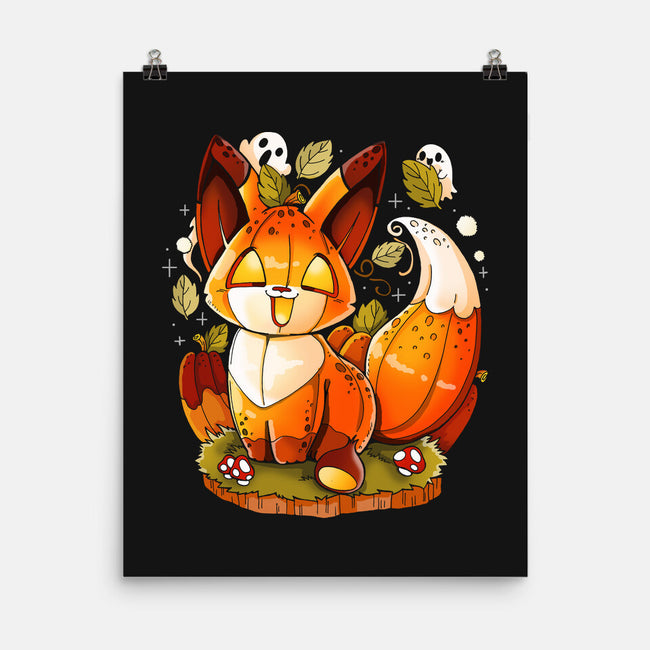 Pumpkin Fox-None-Matte-Poster-Vallina84