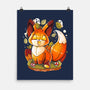 Pumpkin Fox-None-Matte-Poster-Vallina84