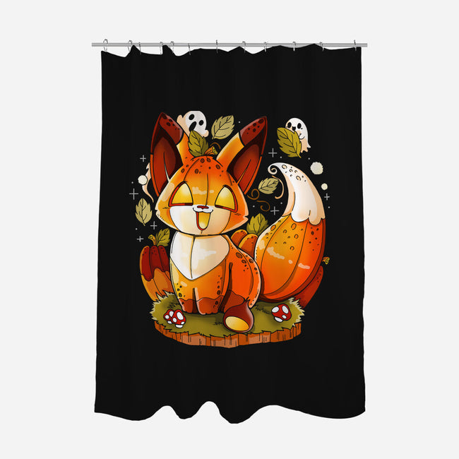 Pumpkin Fox-None-Polyester-Shower Curtain-Vallina84