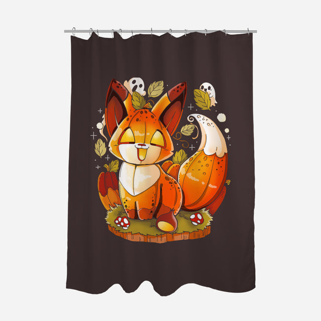 Pumpkin Fox-None-Polyester-Shower Curtain-Vallina84