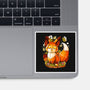 Pumpkin Fox-None-Glossy-Sticker-Vallina84