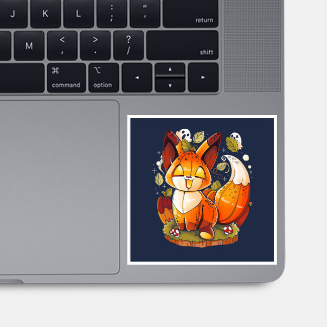 Pumpkin Fox-None-Glossy-Sticker-Vallina84