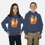 Pumpkin Fox-Youth-Pullover-Sweatshirt-Vallina84