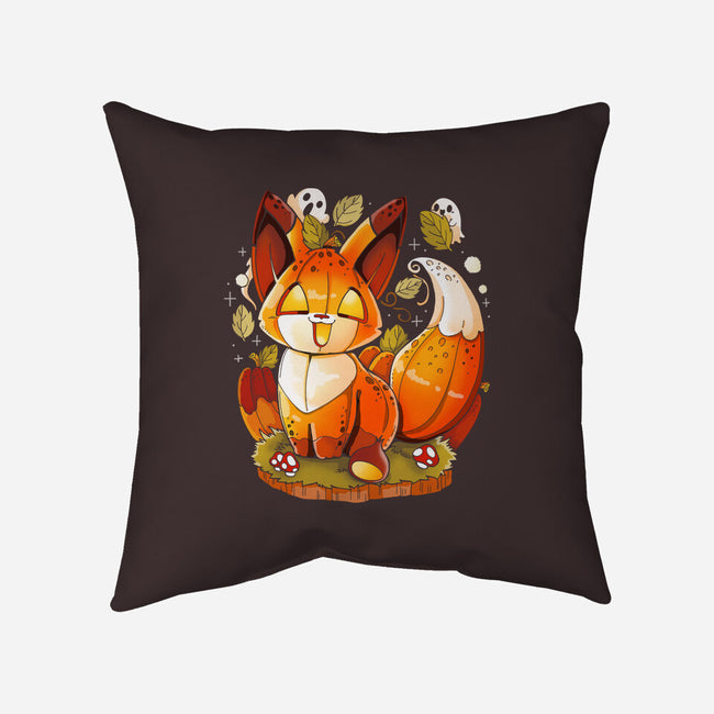 Pumpkin Fox-None-Non-Removable Cover w Insert-Throw Pillow-Vallina84