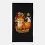 Pumpkin Fox-None-Beach-Towel-Vallina84