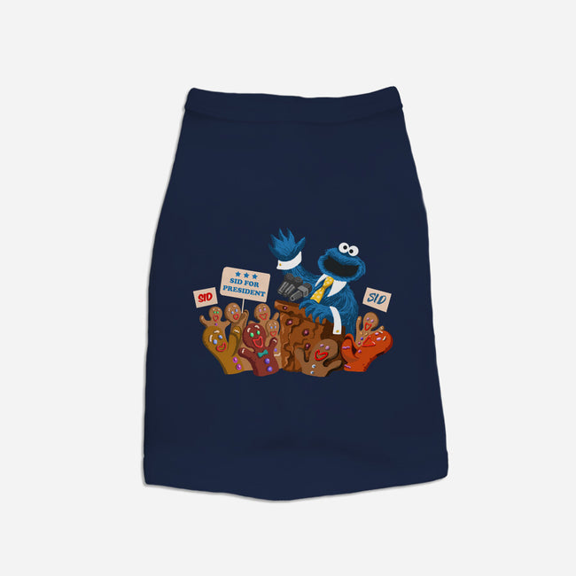 Cookie Monster For President-Cat-Basic-Pet Tank-ugurbs