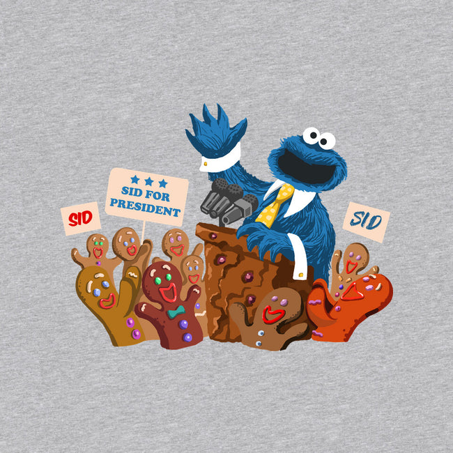 Cookie Monster For President-Womens-Fitted-Tee-ugurbs